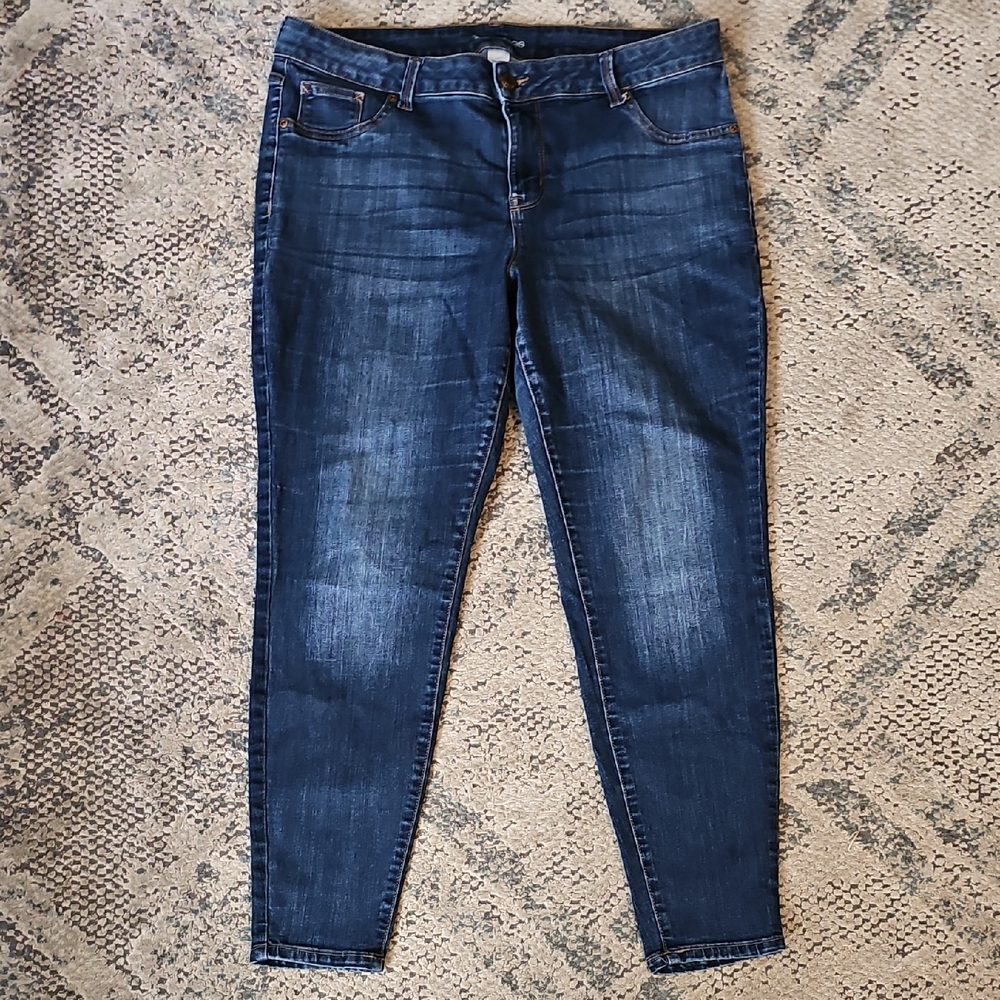 Maurices Dark Wash Stretch Skinny Jeans